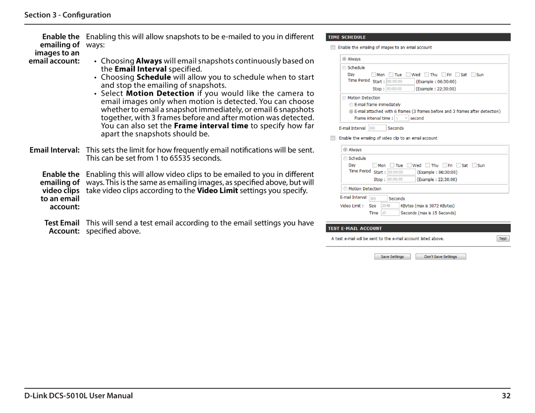 D-Link DCS-5010L user manual Images to an, Account 