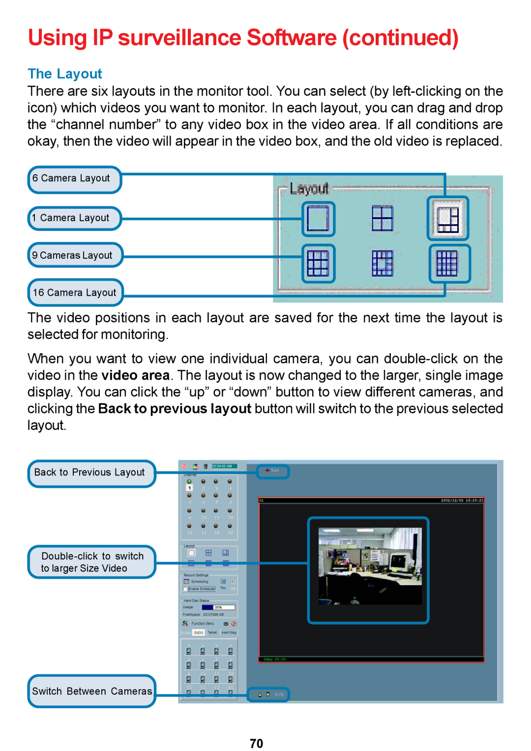 D-Link DCS-5300 manual Layout 