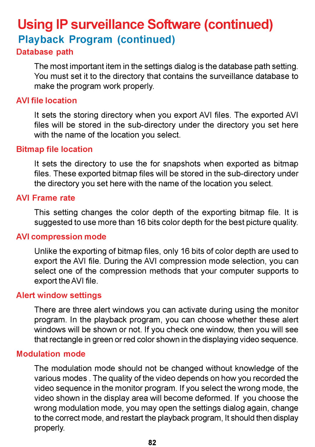 D-Link DCS-5300 manual Database path 