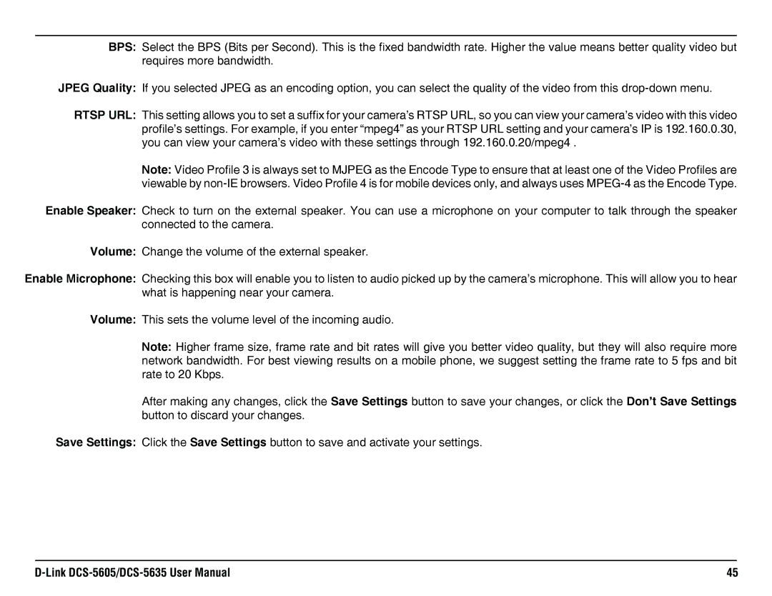 D-Link DCS-5605, DCS-5635 manual 