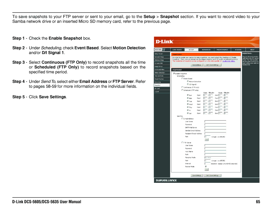 D-Link DCS-5605, DCS-5635 manual 