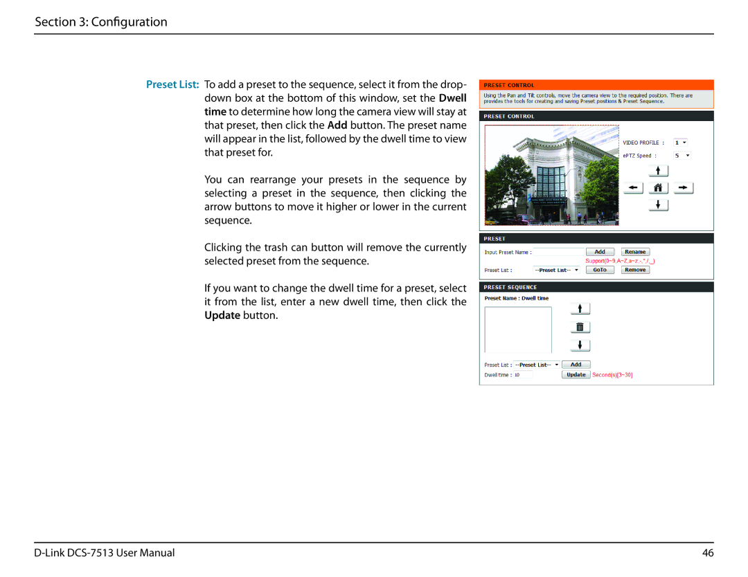 D-Link DCS-7513 user manual Configuration 