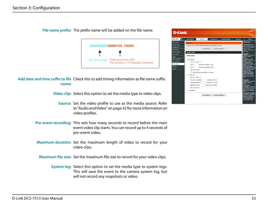 D-Link DCS-7513 user manual SNAPSHOTS20080104100341 