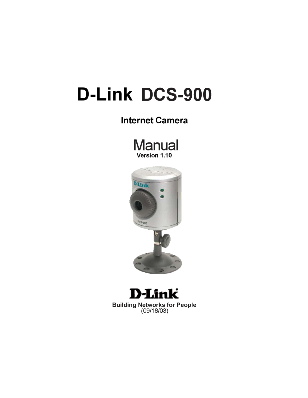 D-Link manual Link DCS-900, Version 