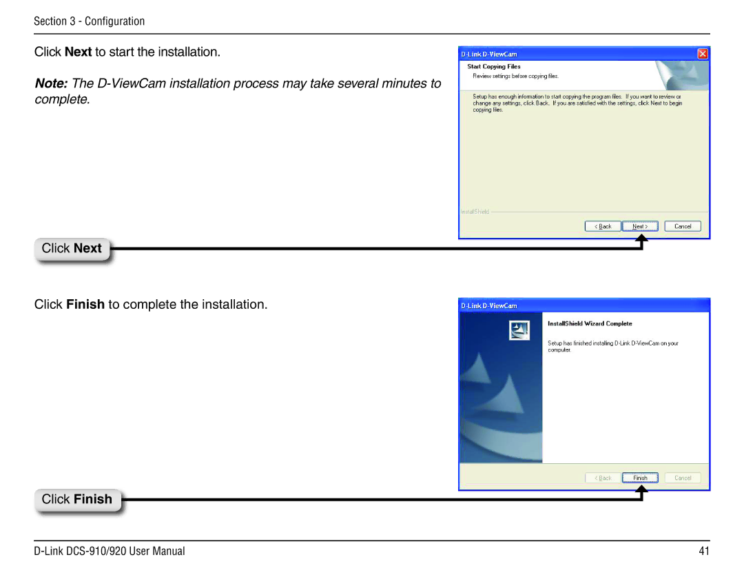 D-Link DCS-910/90 manual Configuration 