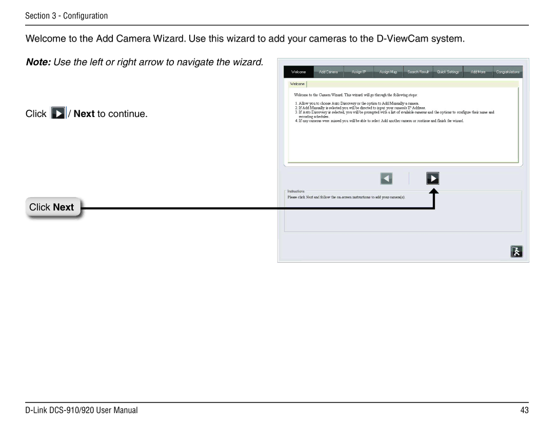 D-Link DCS-910/90 manual Configuration 