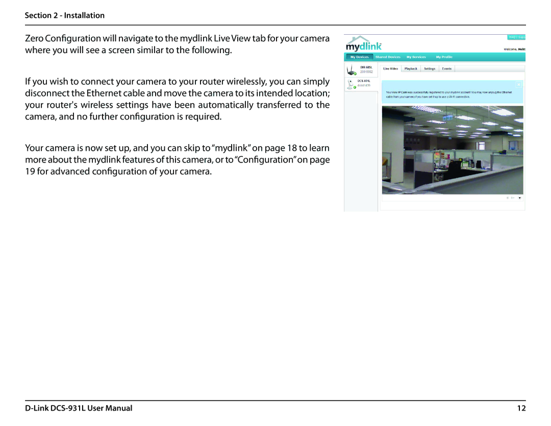 D-Link DCS-931L user manual Installation 