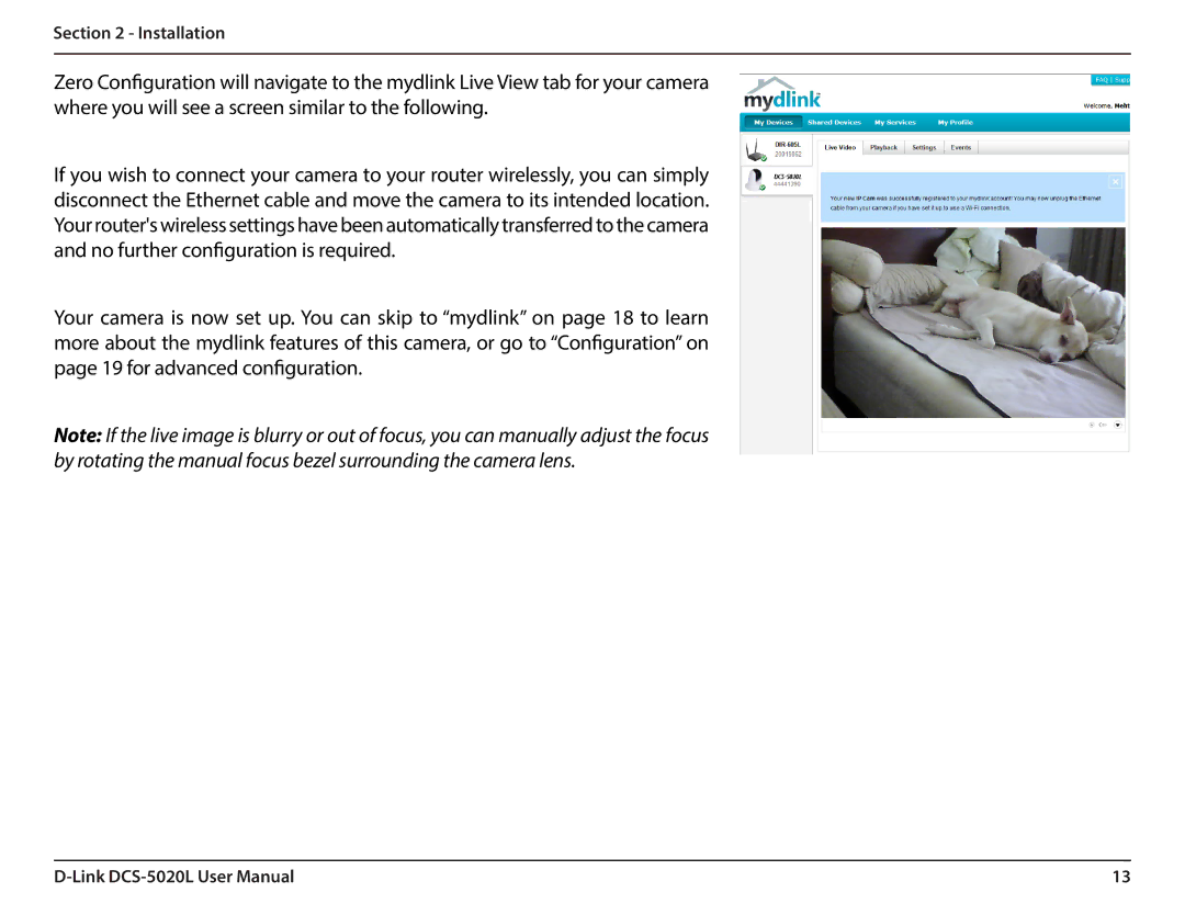 D-Link DCS5020L user manual Installation 