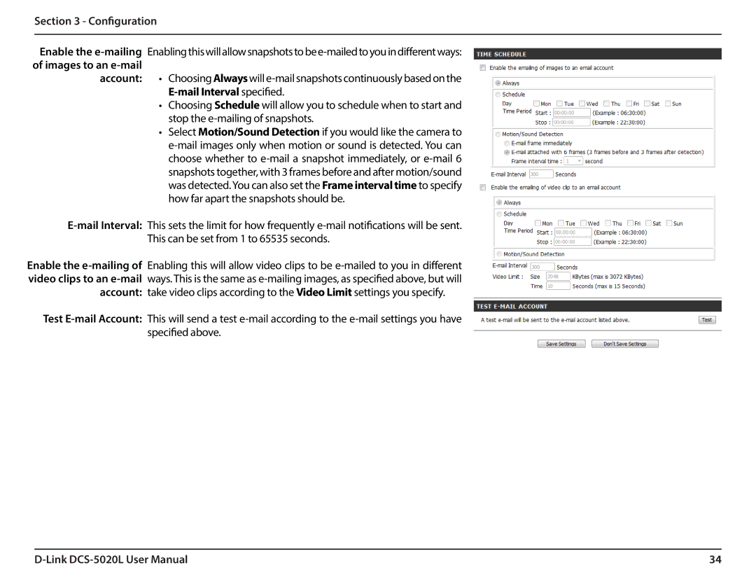 D-Link DCS5020L user manual Configuration 