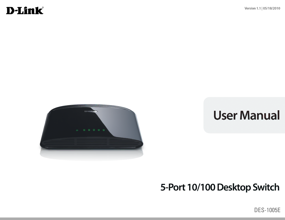 D-Link DES-1005E manual 