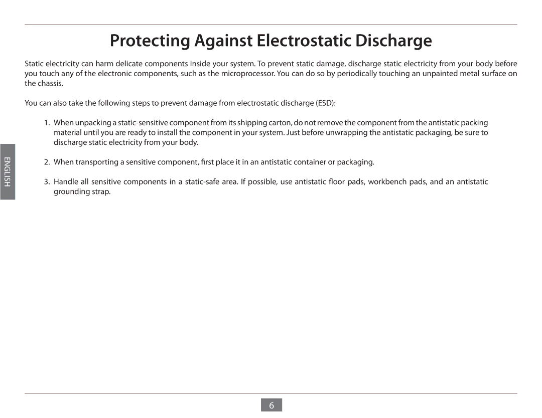 D-Link DES-1005E manual Protecting Against Electrostatic Discharge 