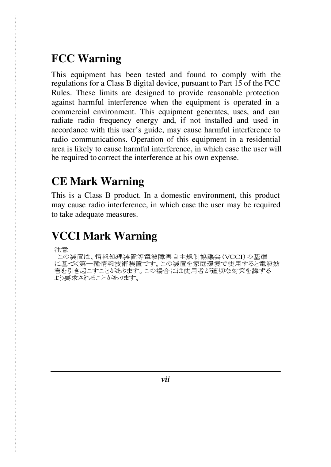 D-Link DES-1008D manual FCC Warning 