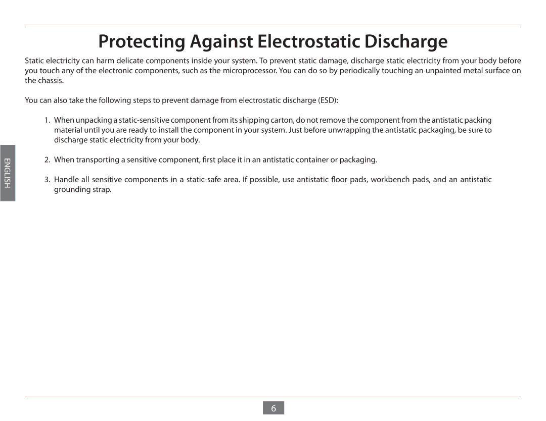 D-Link DES-1008E manual Protecting Against Electrostatic Discharge 