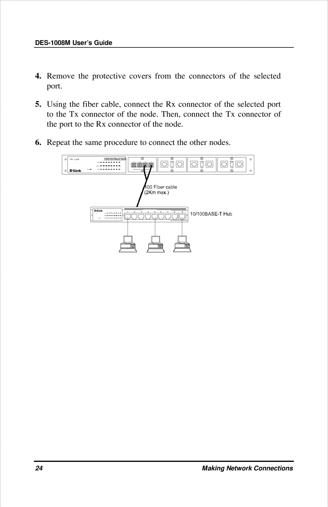 D-Link manual DES-1008M User’s Guide 