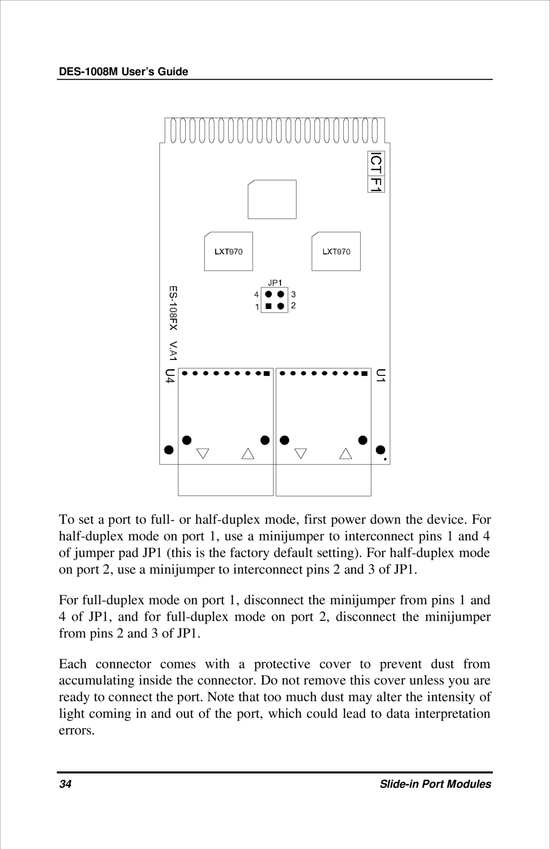 D-Link manual DES-1008M User’s Guide 