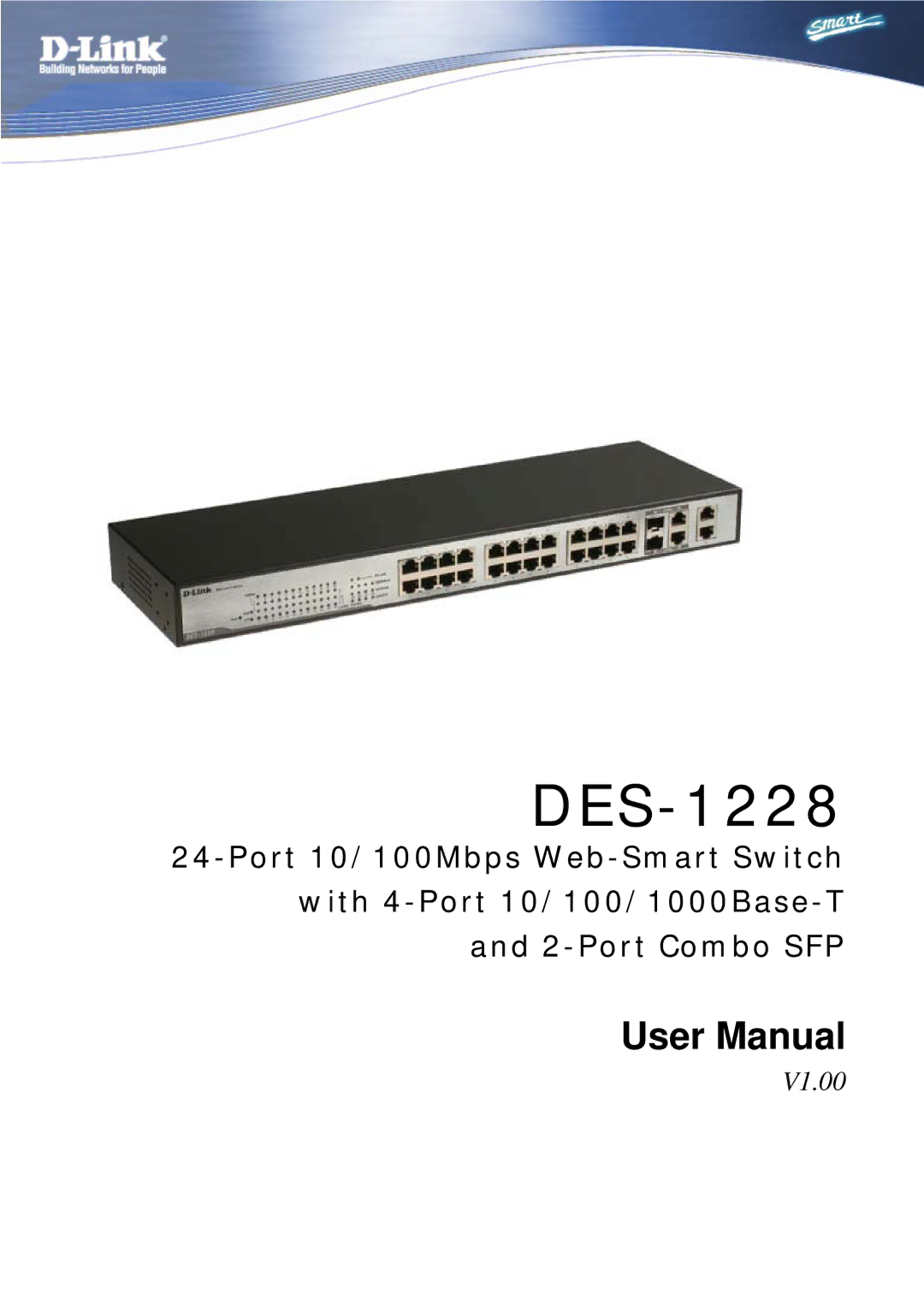 D-Link DES-1228 user manual 