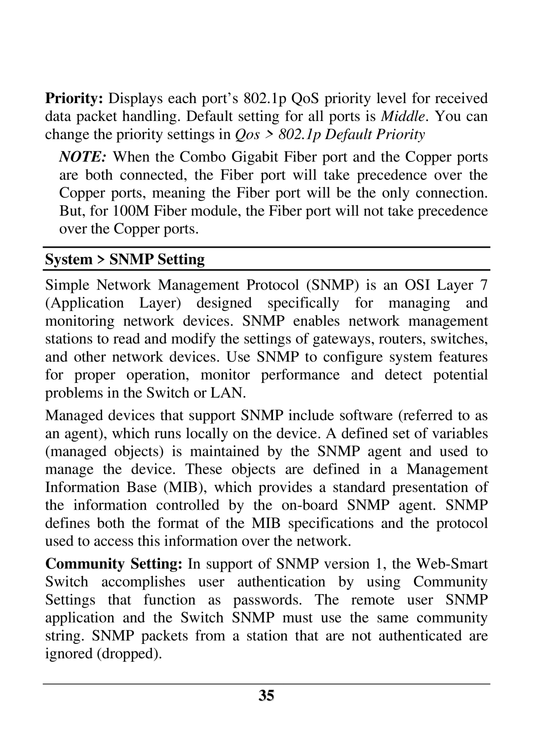 D-Link DES-1228 user manual System Snmp Setting 