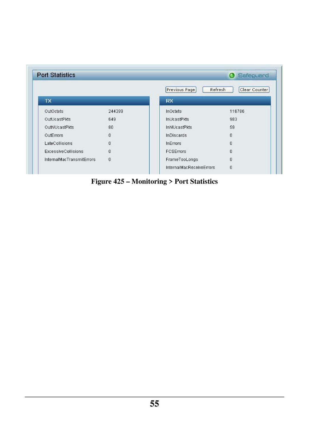 D-Link DES-1228 user manual Monitoring Port Statistics 