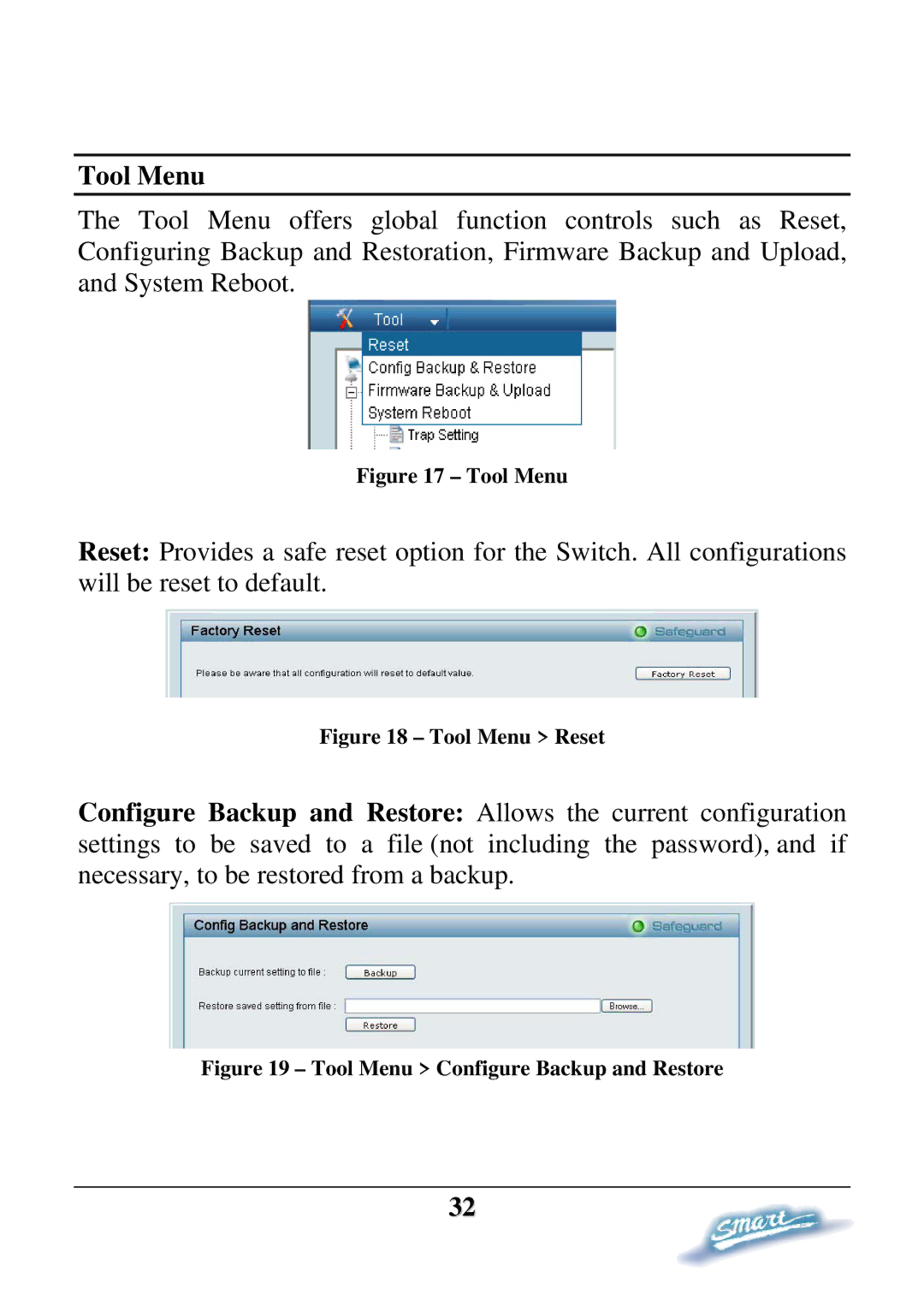 D-Link DES-1228P user manual Tool Menu 