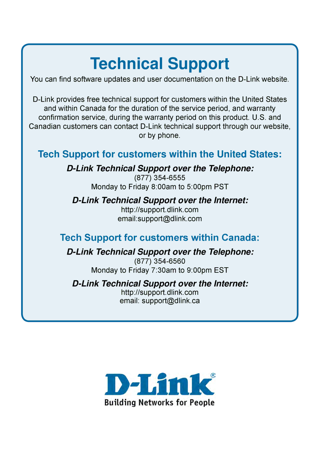 D-Link DES-1228P user manual Technical Support 