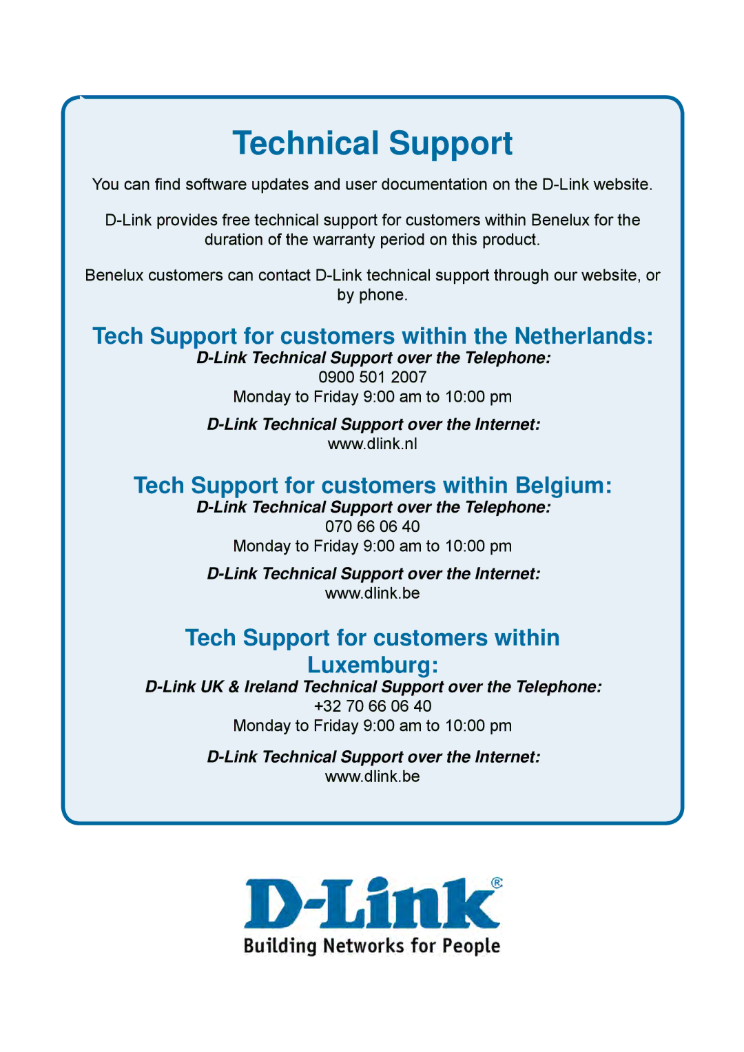 D-Link DES-1228P user manual Tech Support for customers within the Netherlands 