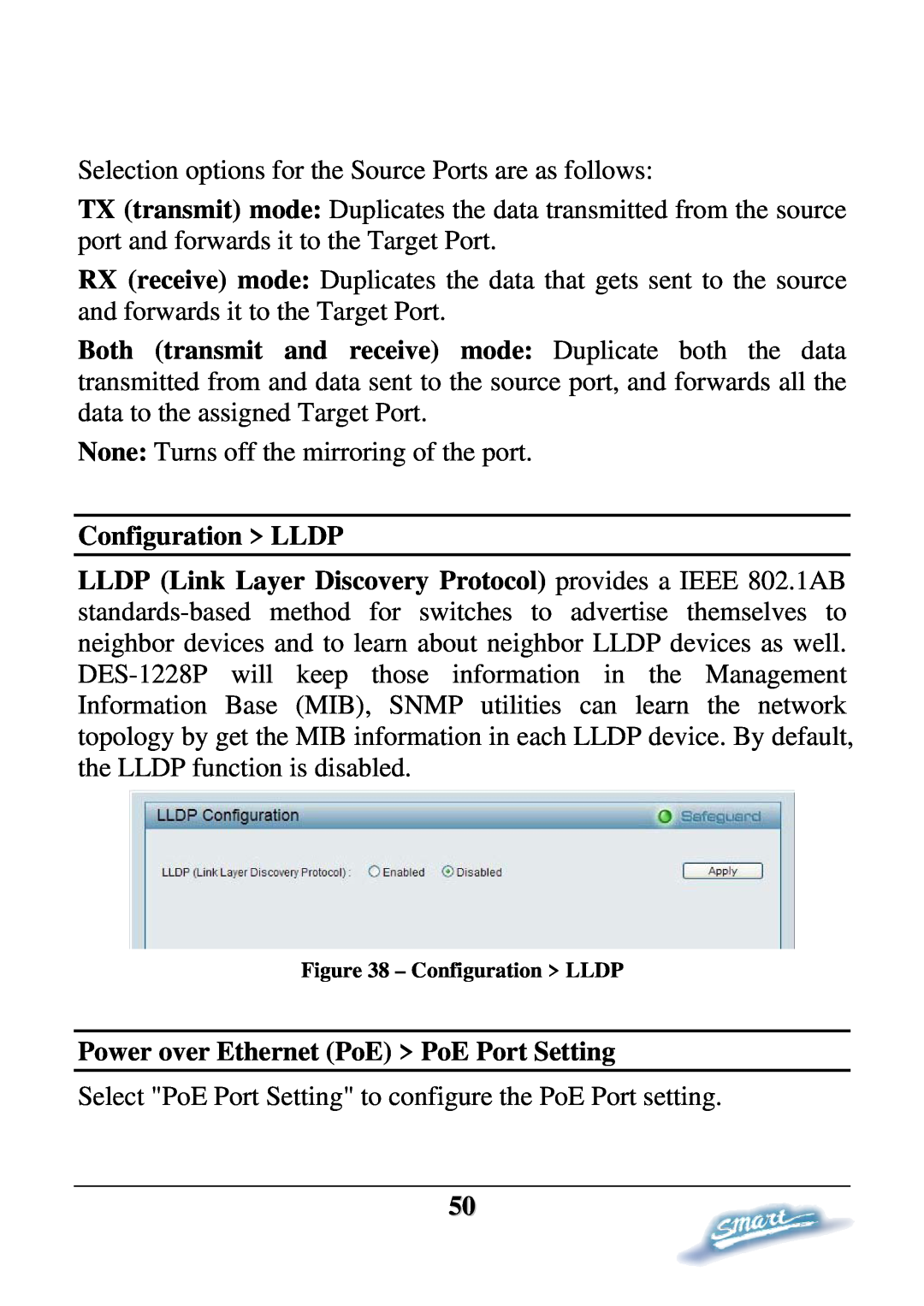 D-Link DES-1228P user manual Configuration LLDP 