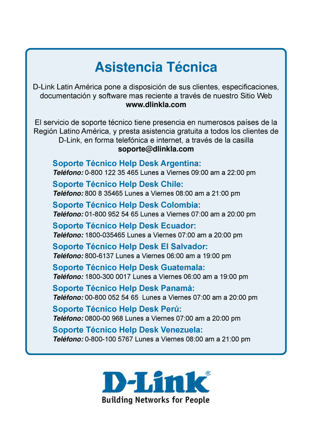 D-Link DES-1228P user manual Asistencia Técnica, Soporte Técnico Help Desk Argentina, Soporte Técnico Help Desk Chile 