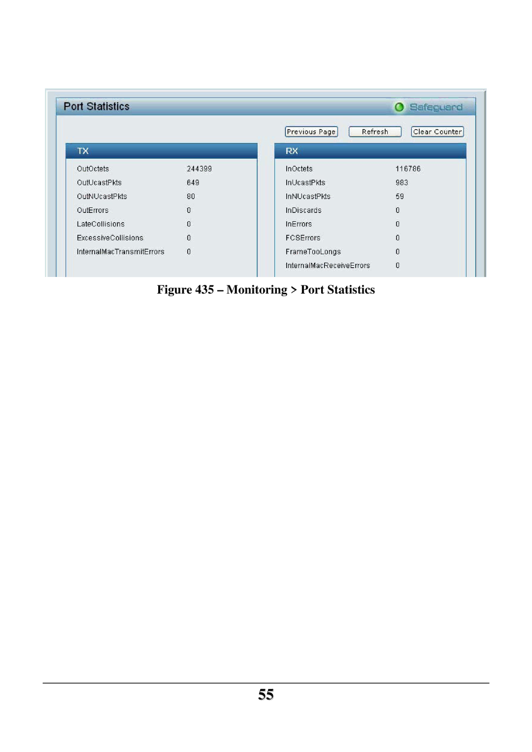 D-Link DES-1252 user manual Monitoring Port Statistics 