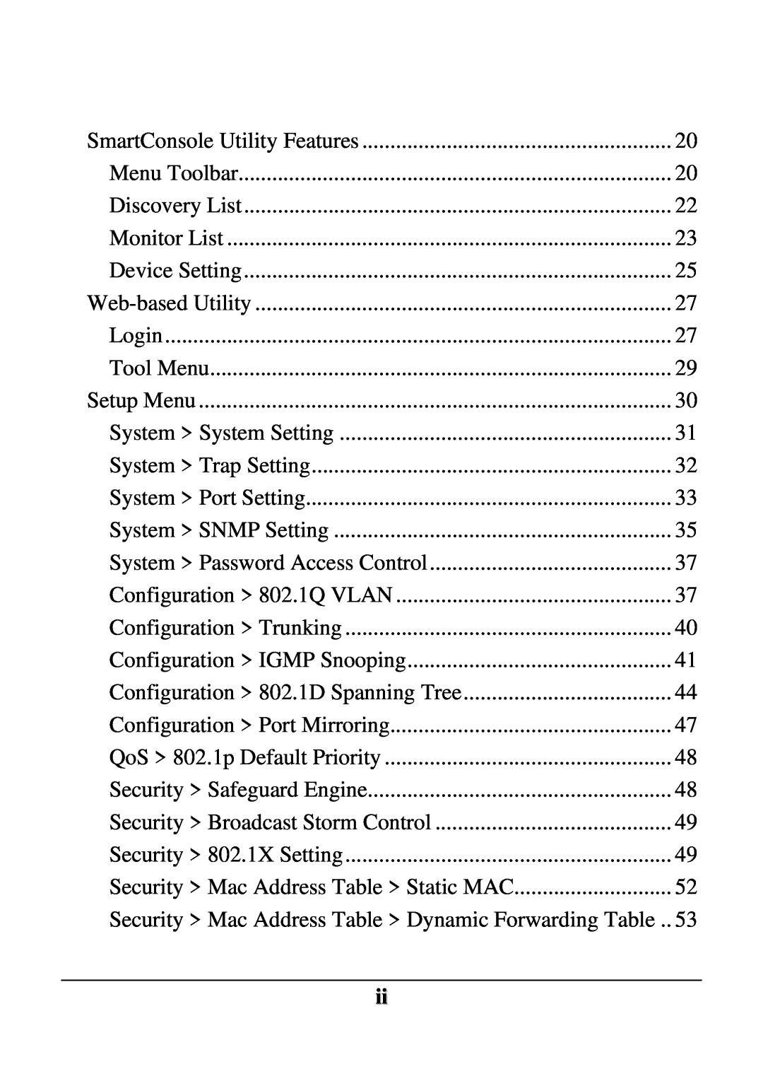 D-Link DES-1252 user manual SmartConsole Utility Features 