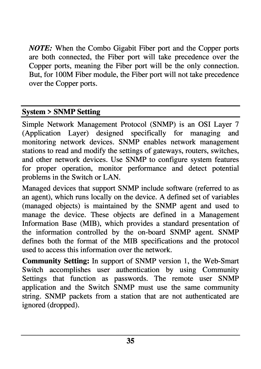 D-Link DES-1252 user manual System SNMP Setting 