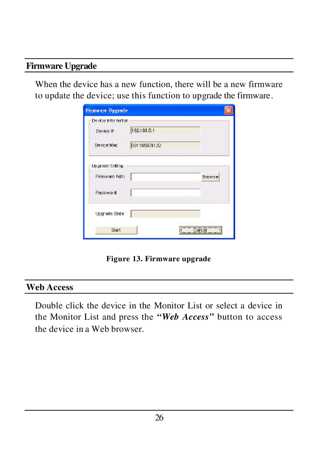 D-Link DES-1526 manual Firmware Upgrade, Web Access 