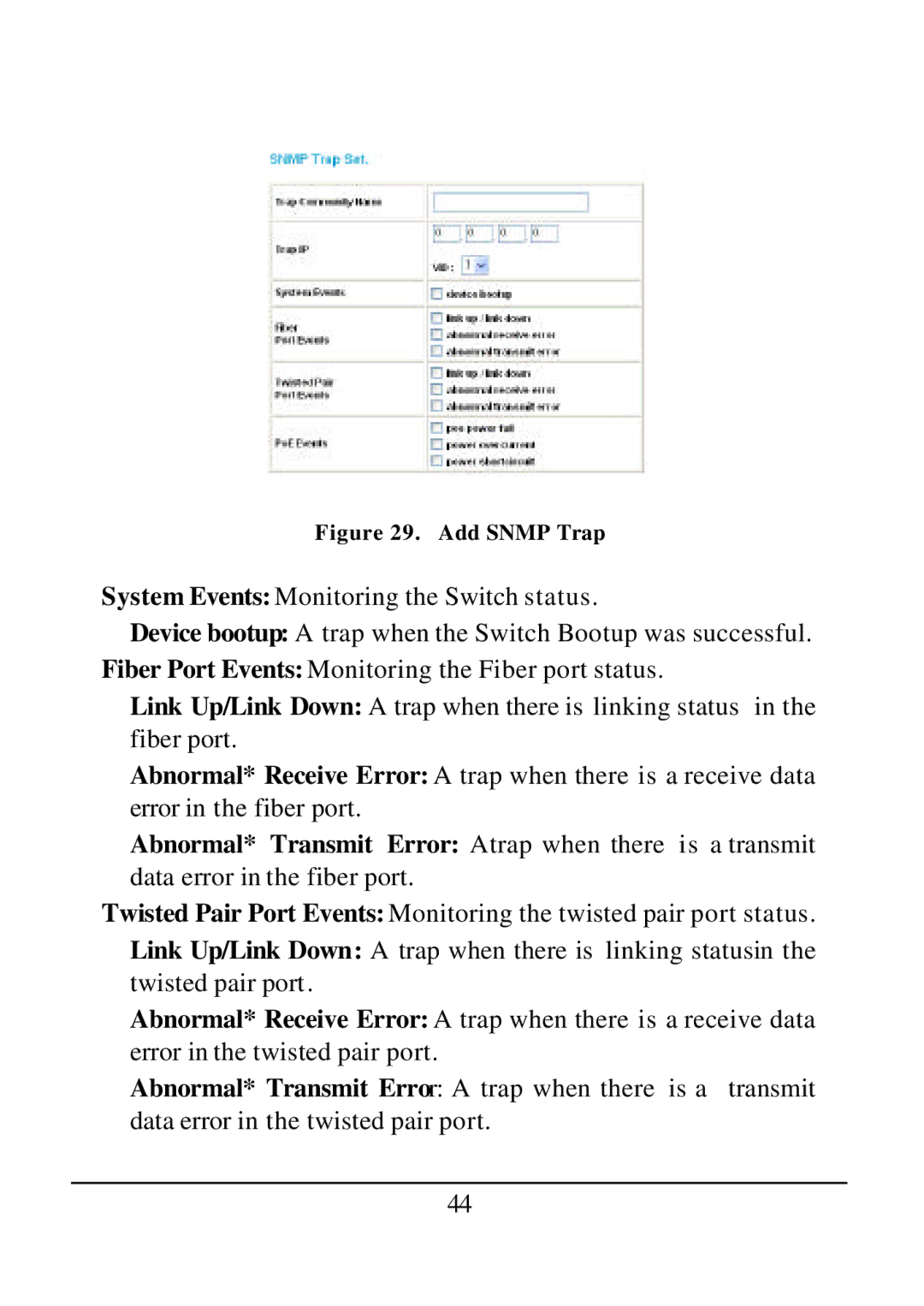 D-Link DES-1526 manual Add Snmp Trap 