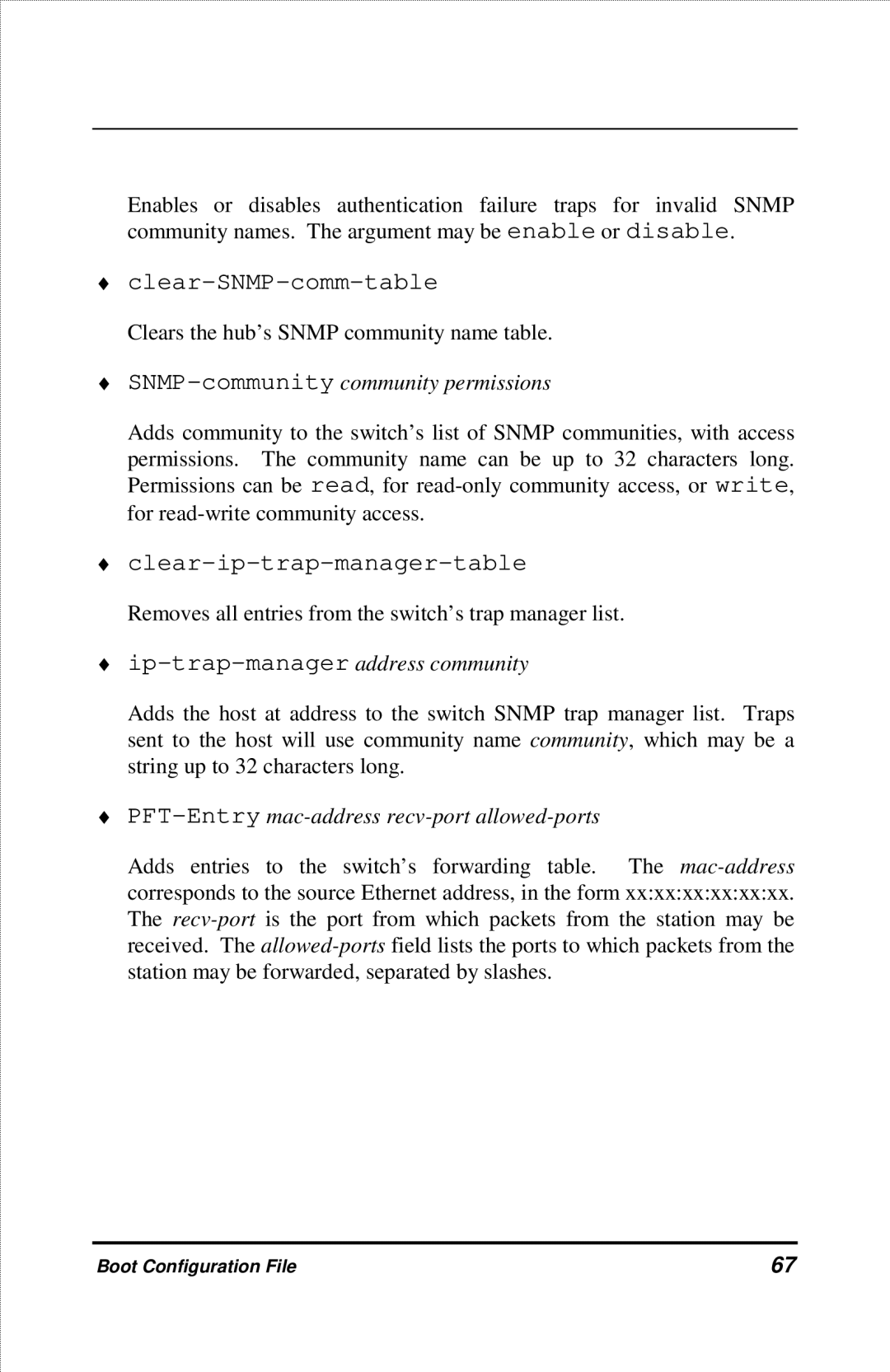 D-Link DES-2212 manual Clear-SNMP-comm-table 