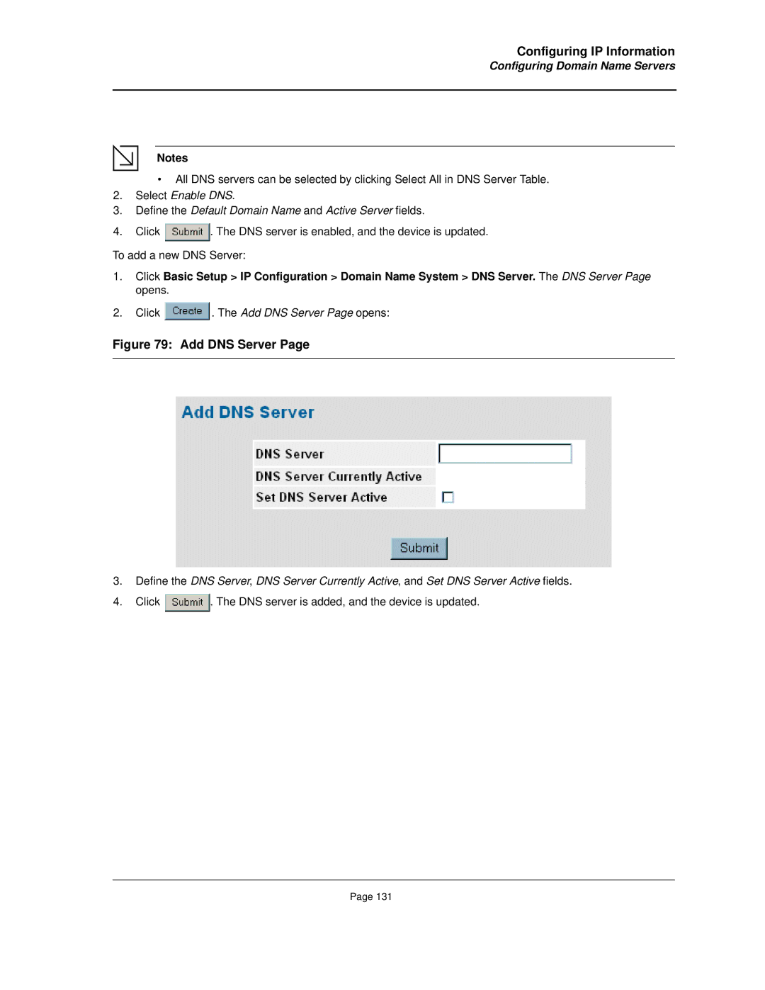 D-Link DES-3010FA/GA manual Add DNS Server 