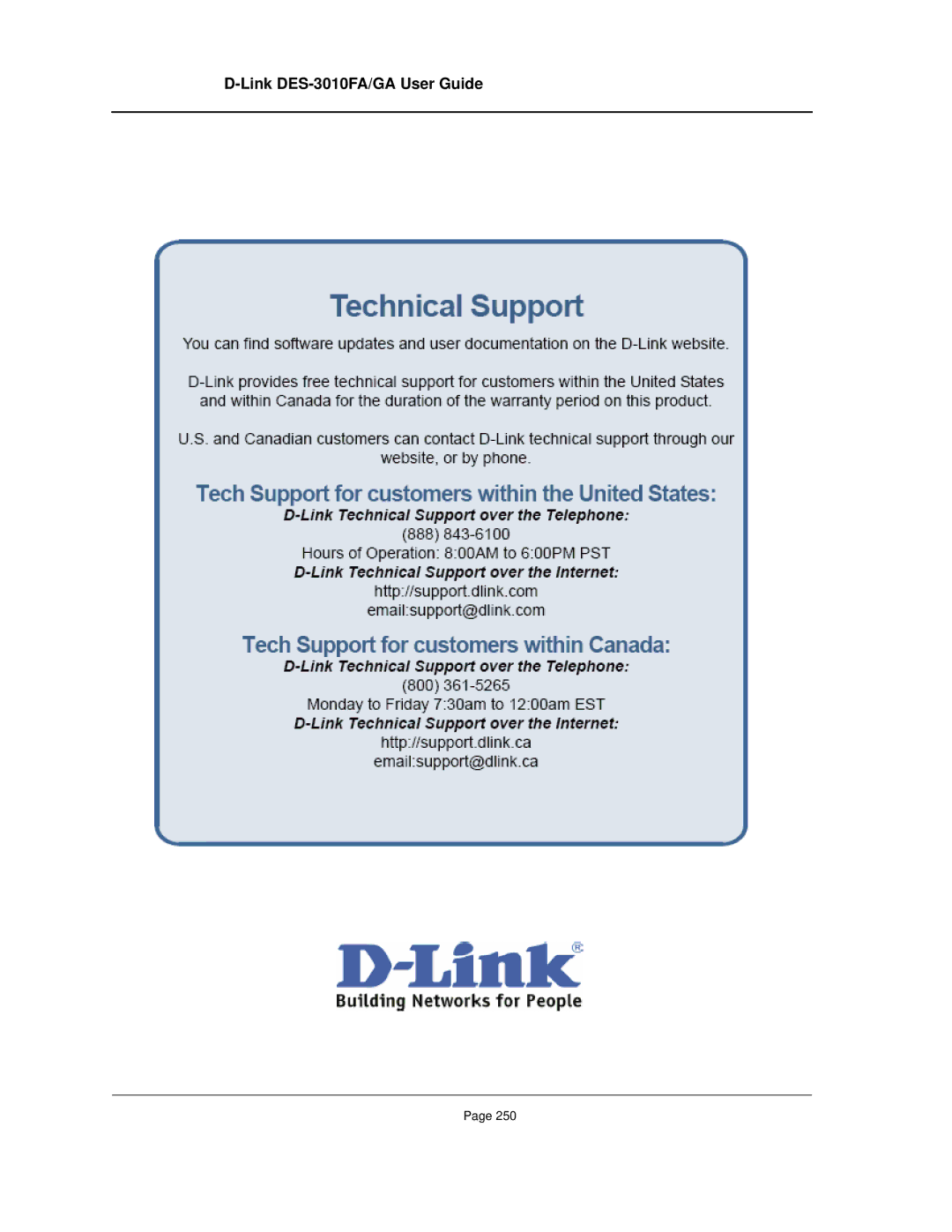 D-Link manual Link DES-3010FA/GA User Guide 