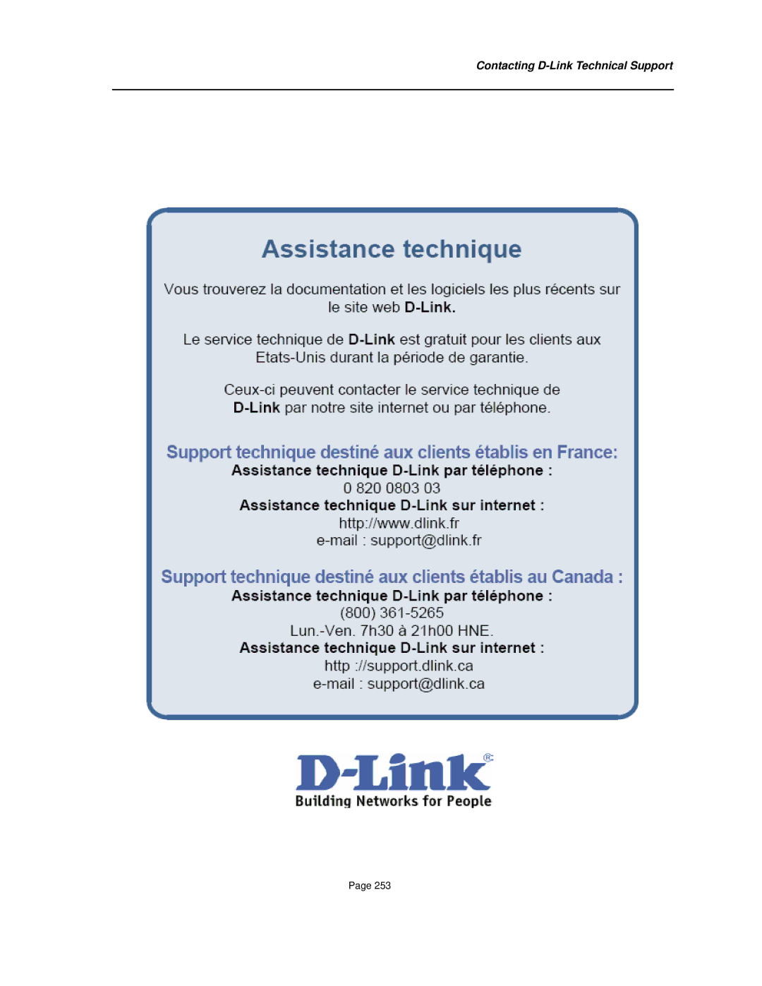 D-Link DES-3010FA/GA manual Contacting D-Link Technical Support 