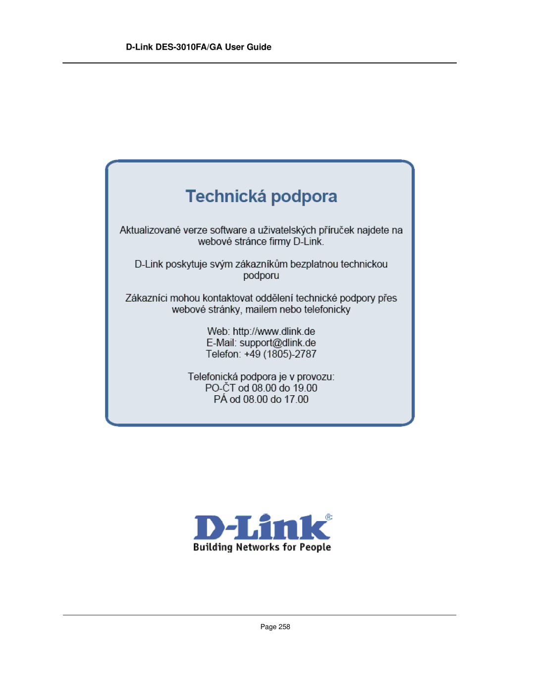 D-Link manual Link DES-3010FA/GA User Guide 