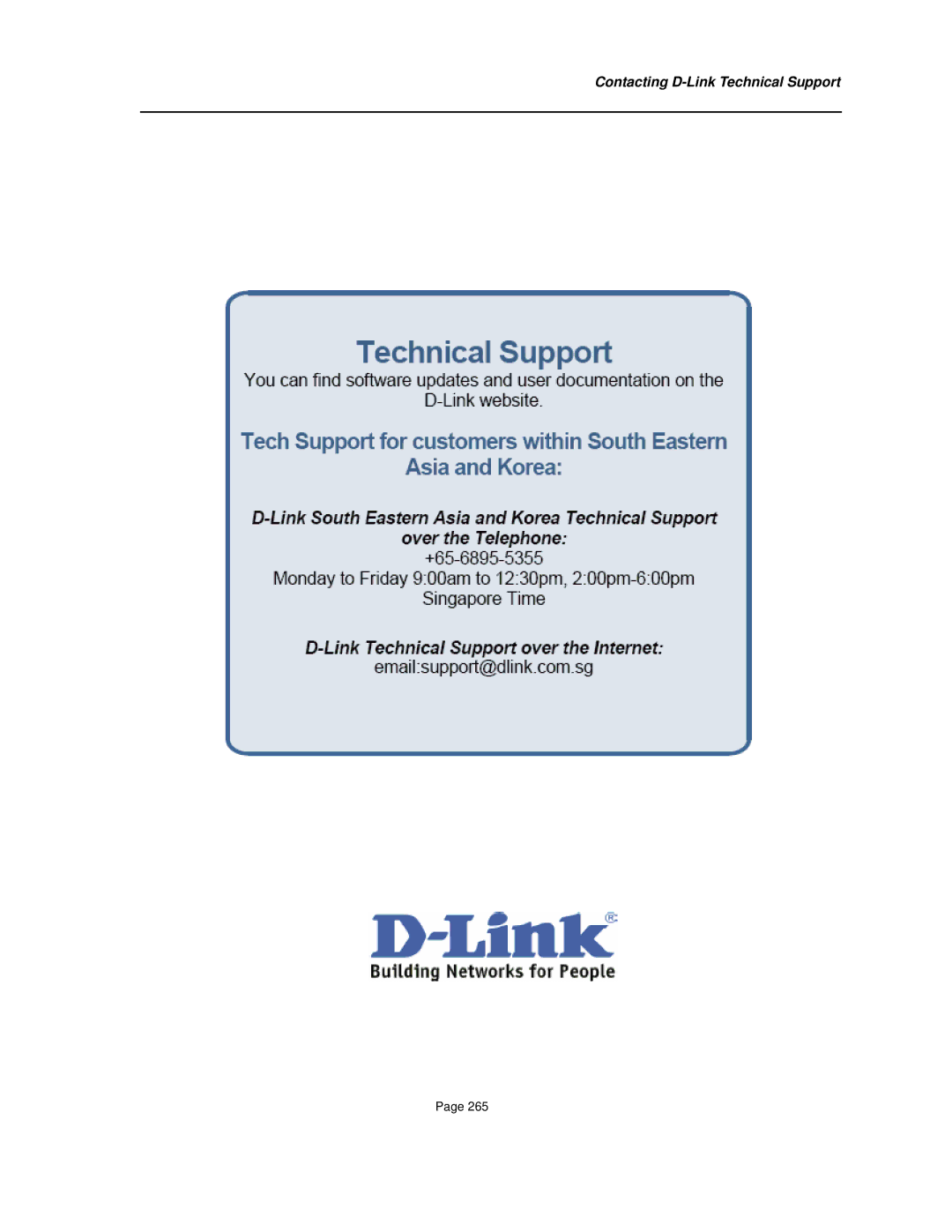 D-Link DES-3010FA/GA manual Contacting D-Link Technical Support 