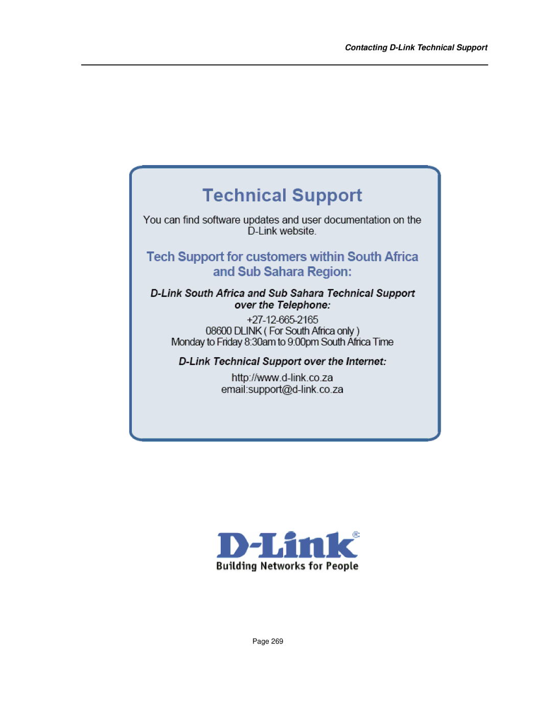 D-Link DES-3010FA/GA manual Contacting D-Link Technical Support 