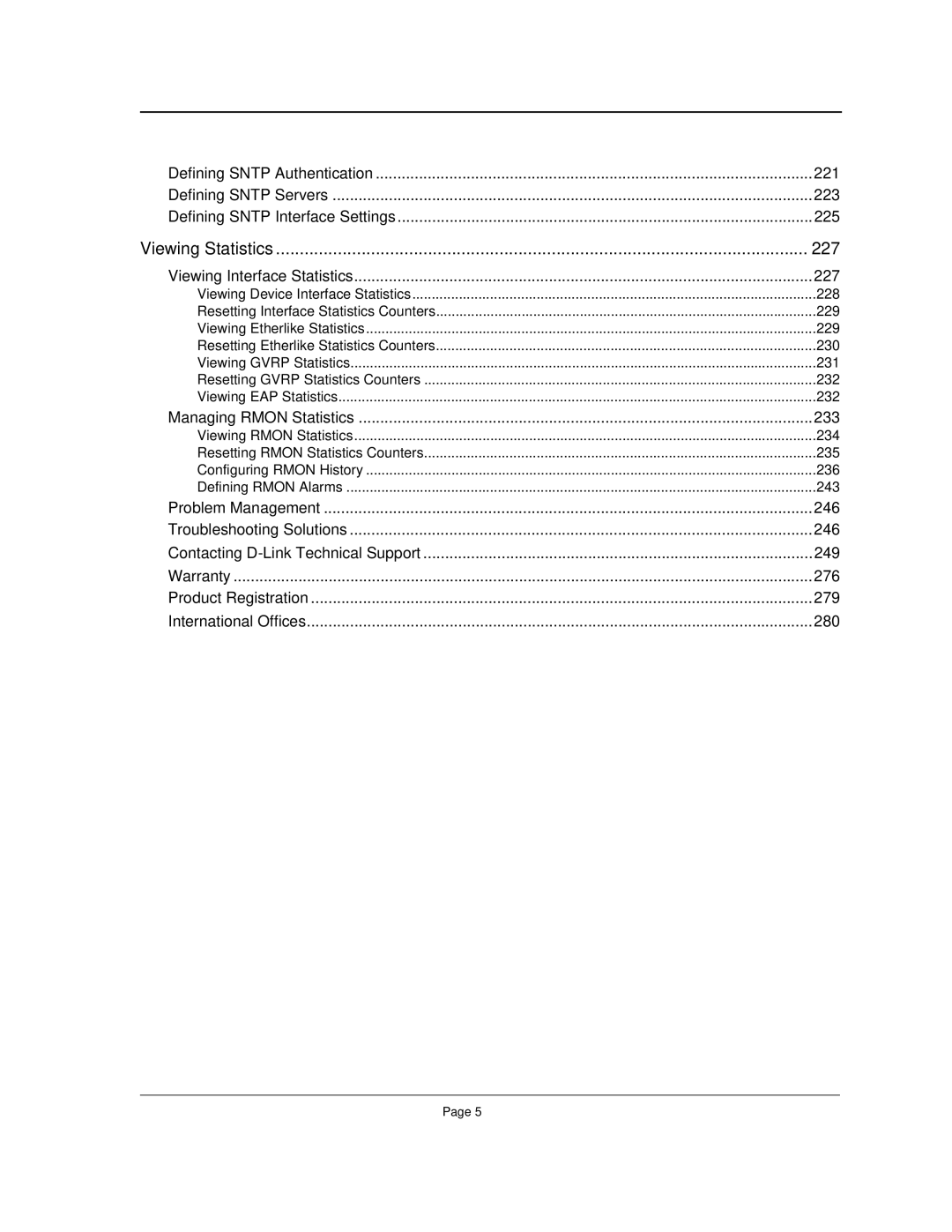 D-Link DES-3010FA/GA manual Viewing Statistics 227 