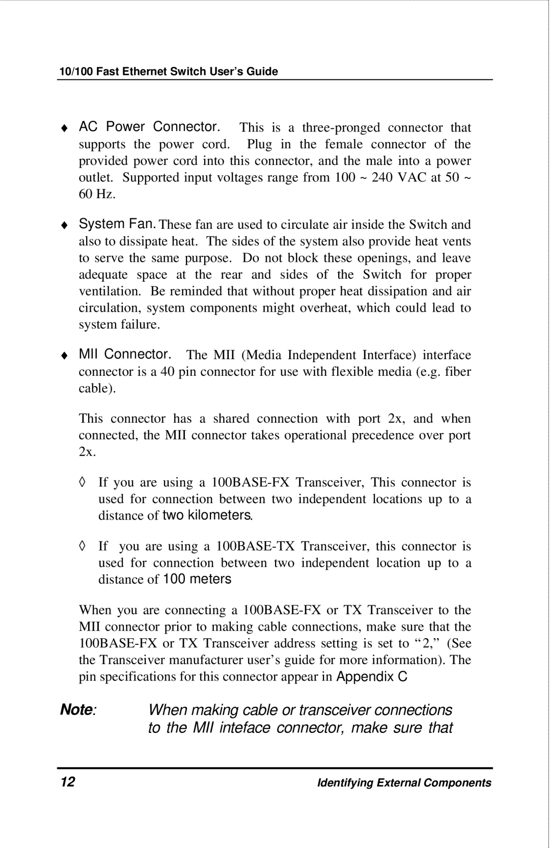 D-Link DES-3208 manual 10/100 Fast Ethernet Switch User’s Guide 