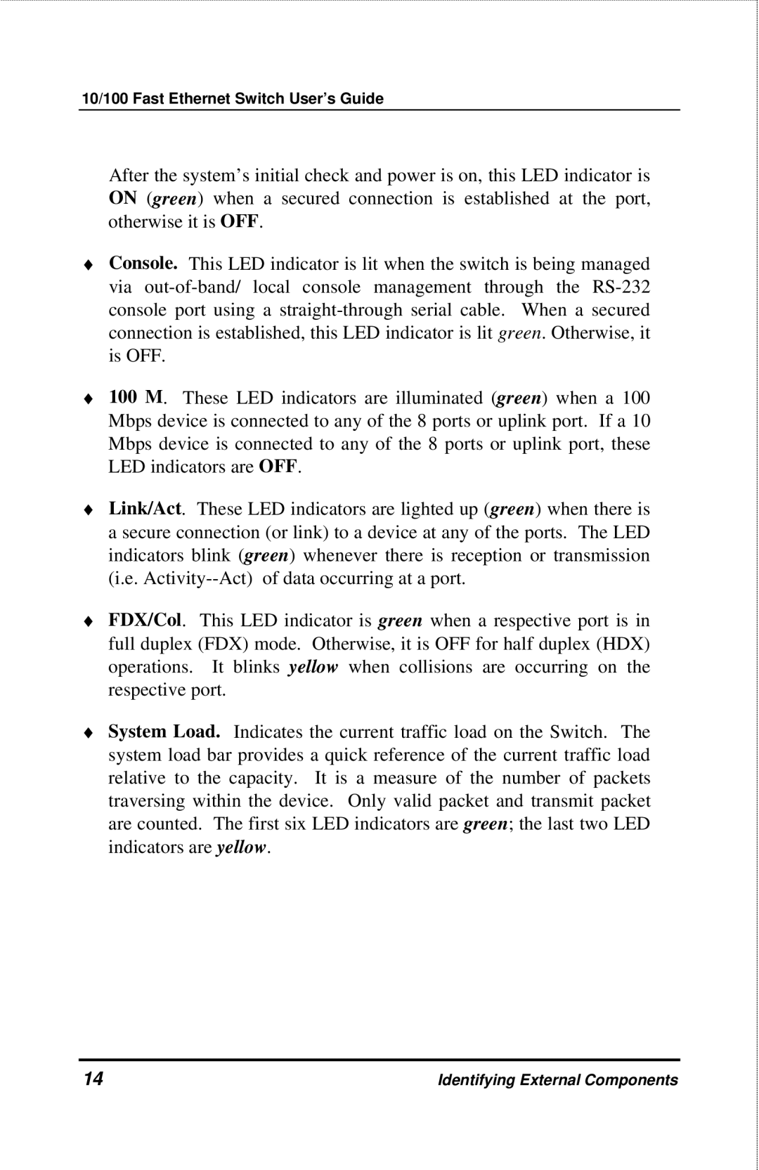 D-Link DES-3208 manual 10/100 Fast Ethernet Switch User’s Guide 