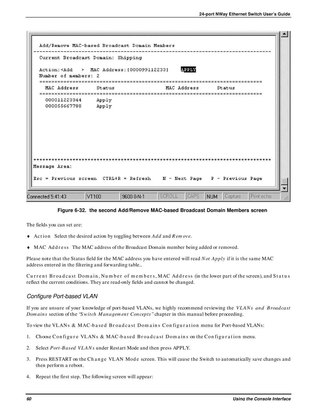 D-Link DES-3225G manual Configure Port-based Vlan 