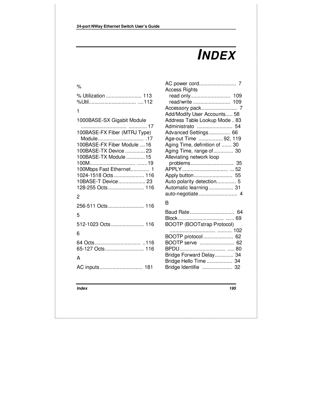 D-Link DES-3225GF manual Index 