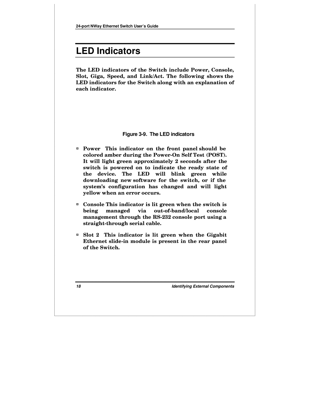 D-Link DES-3225GF manual LED Indicators, LED indicators 