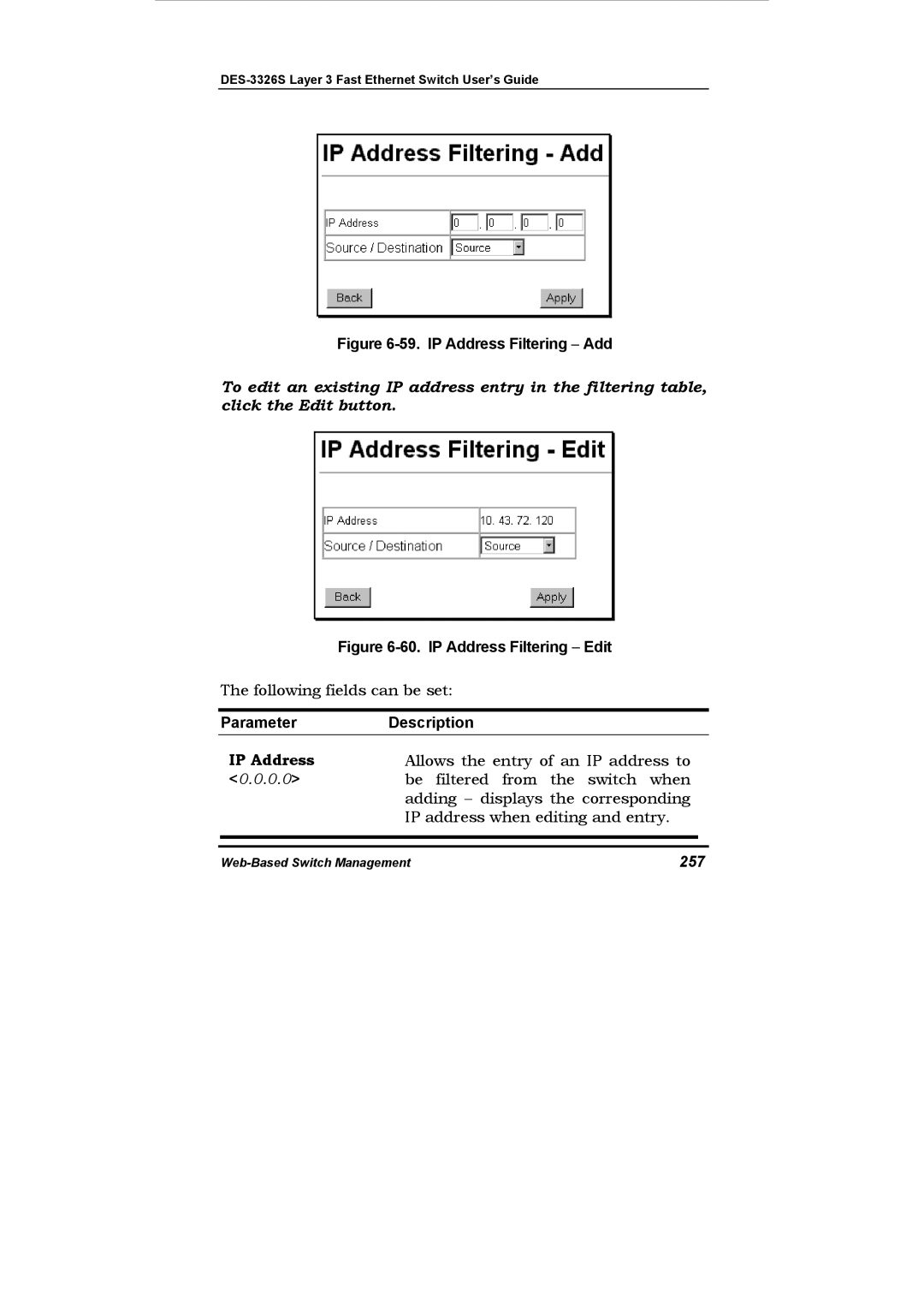 D-Link DES-3326S manual 0.0, 257 