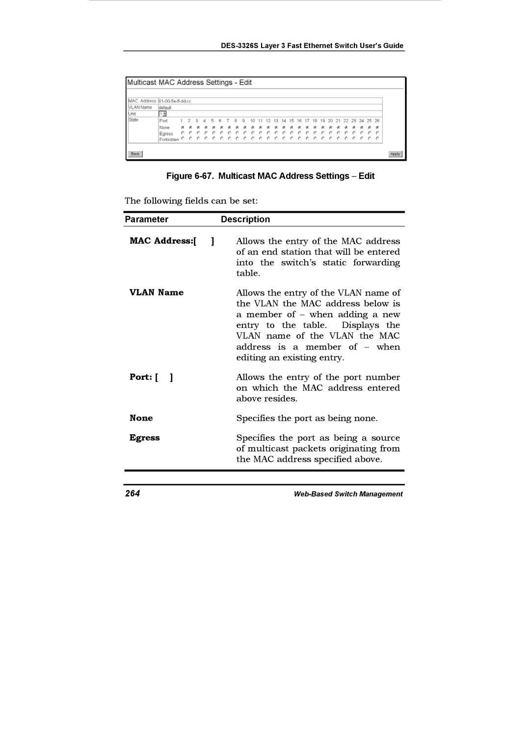 D-Link DES-3326S manual None, 264 