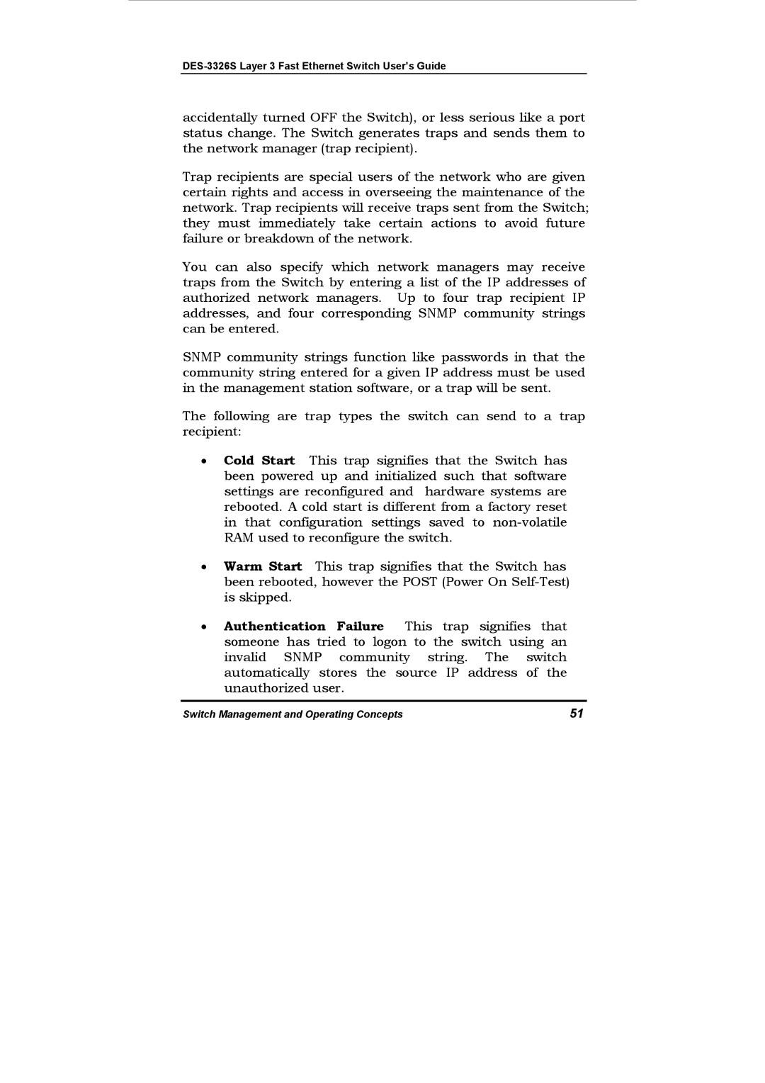 D-Link DES-3326S manual Switch Management and Operating Concepts 