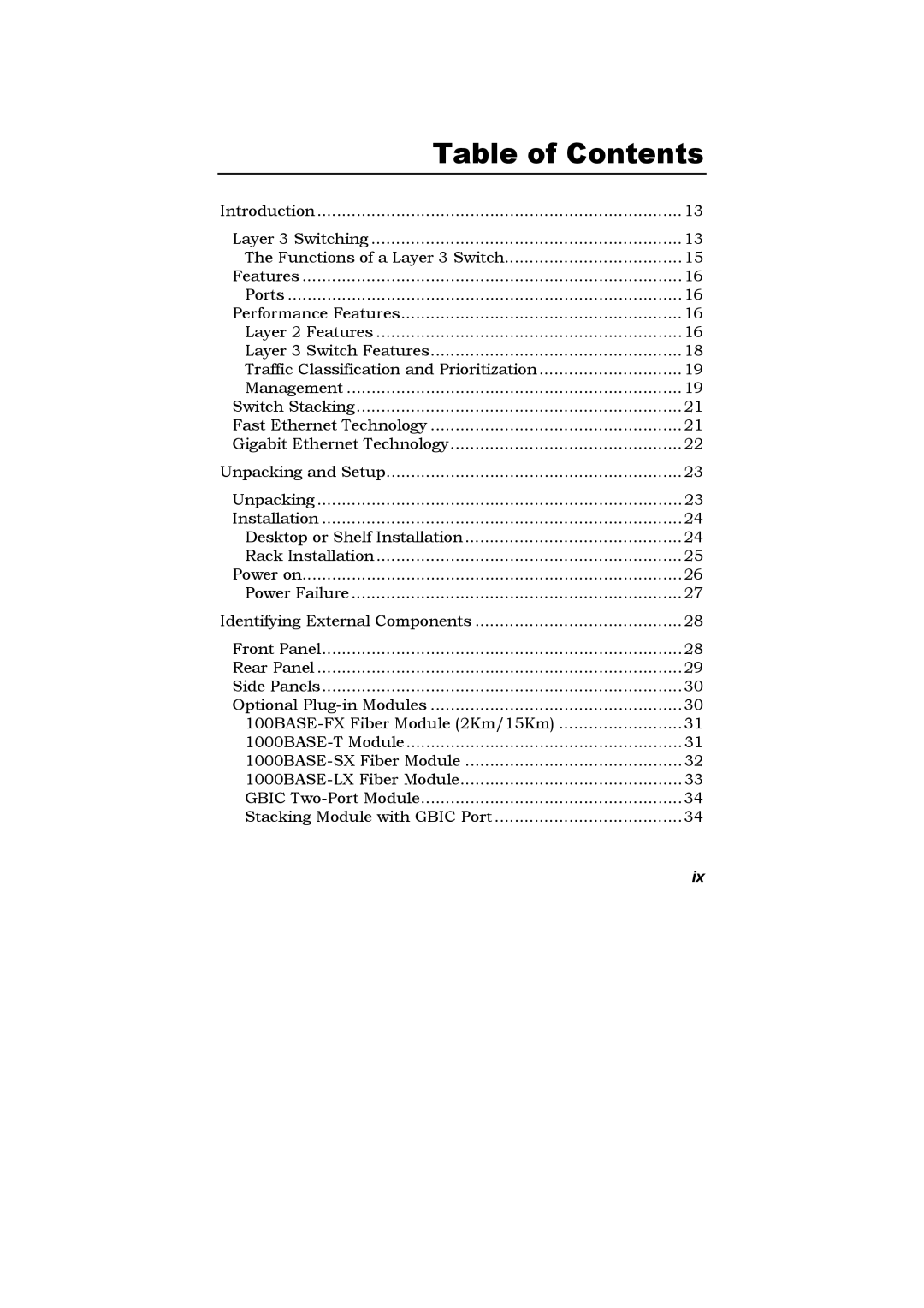 D-Link DES-3326S manual Table of Contents 