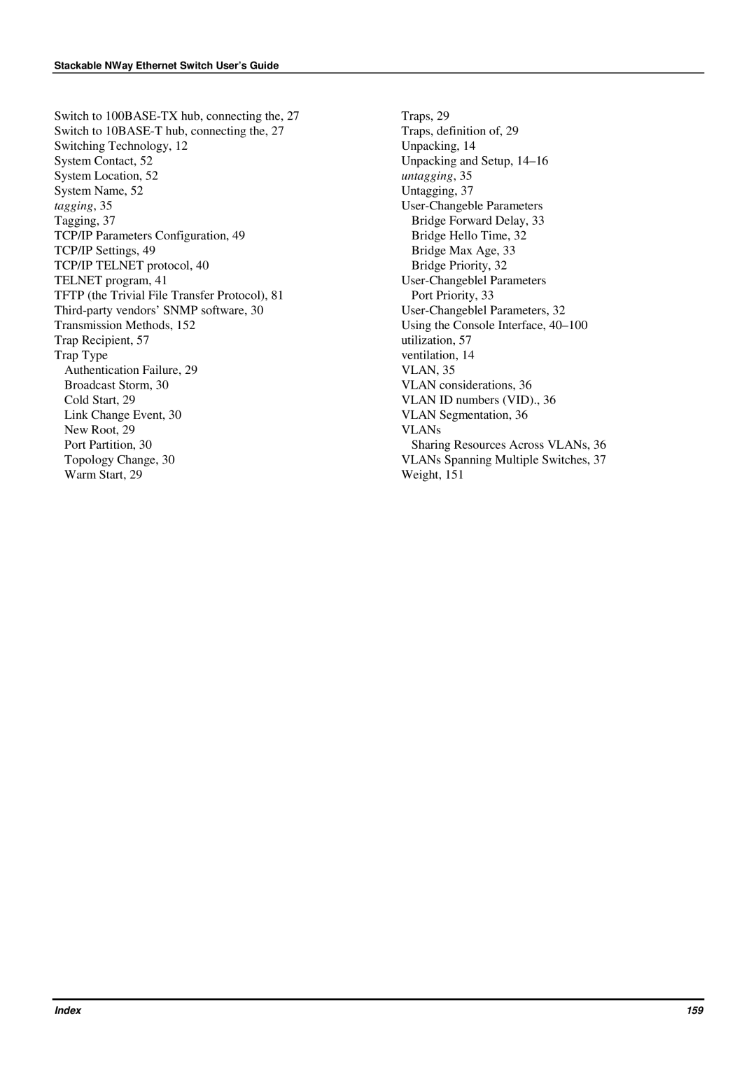 D-Link DES-3624 manual Untagging 